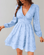 Idris - Women's Elegant Long-Sleeve Cocktail Dress