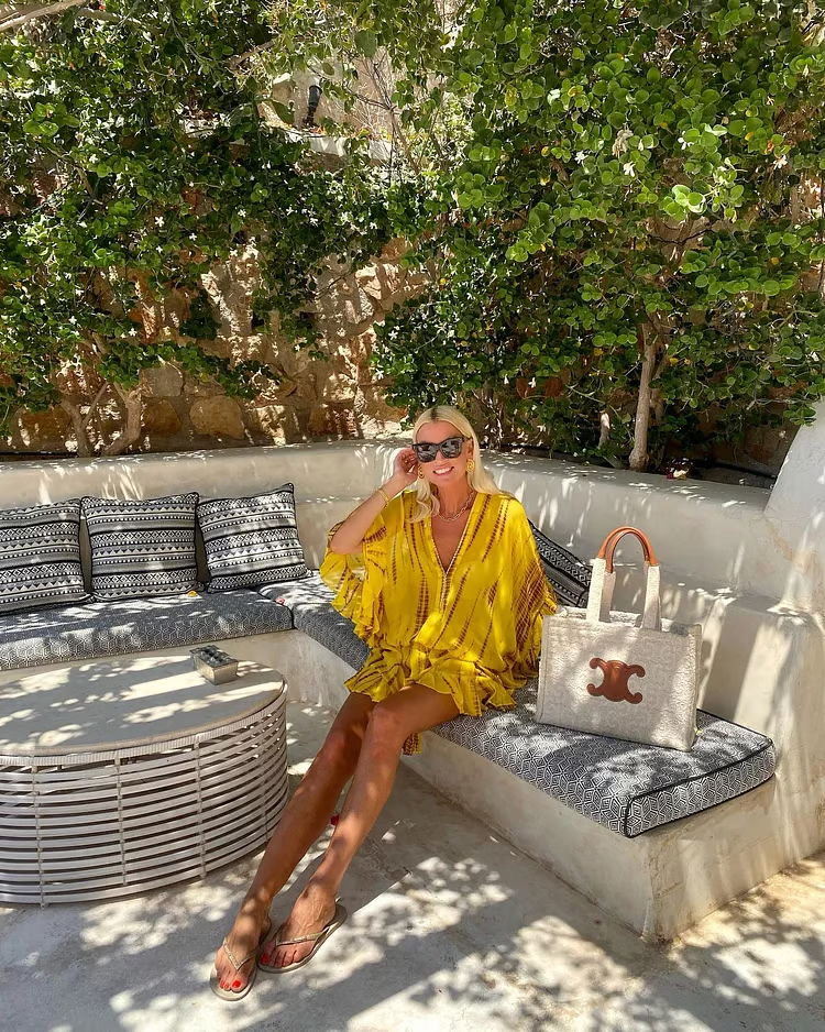 Marlowe | Women's Chic Yellow Sundress with Ruffle Hem