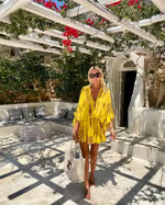 Marlowe | Women's Chic Yellow Sundress with Ruffle Hem