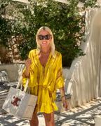 Marlowe | Women's Chic Yellow Sundress with Ruffle Hem