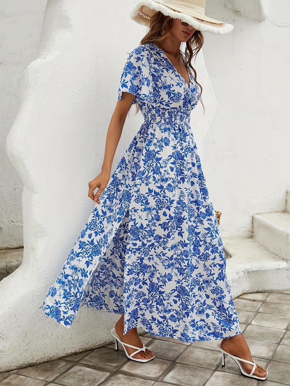 Wren | Women's Beach Summer Dress with Floral Print