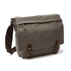 Ronan | Men's Classic Canvas Shoulder Bag with Buckle Details