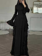 Aurelia | Women's Elegant Long Sleeve Maxi Dress
