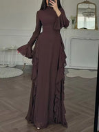 Aurelia | Women's Elegant Long Sleeve Maxi Dress