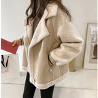 Iris - Women's Cozy Winter Jacket with Sherpa Lining