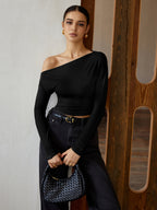 Isla | Women's Chic One-Shoulder Going Out Top