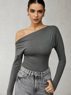 Isla | Women's Chic One-Shoulder Going Out Top