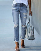 Isla - Women's Ripped Distressed Jeans for Casual Style
