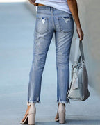 Isla - Women's Ripped Distressed Jeans for Casual Style