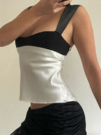 Isla | Women's Structured Wide Strap Corset Top