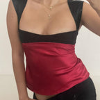 Isla | Women's Structured Wide Strap Corset Top