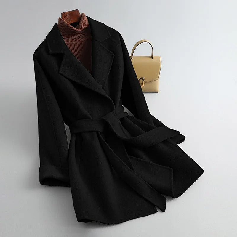 Isolde - Women's Elegant Belted Trench Coat