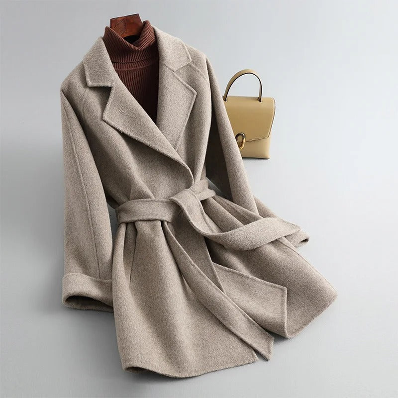Isolde - Women's Elegant Belted Trench Coat