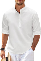 Jareth - Men's Casual Textured Henley Shirt
