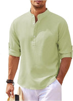 Jareth - Men's Casual Textured Henley Shirt