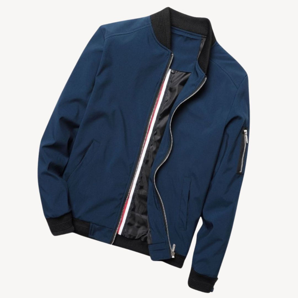 Jaxon - Men's Sleek Zip-Up Bomber Jacket