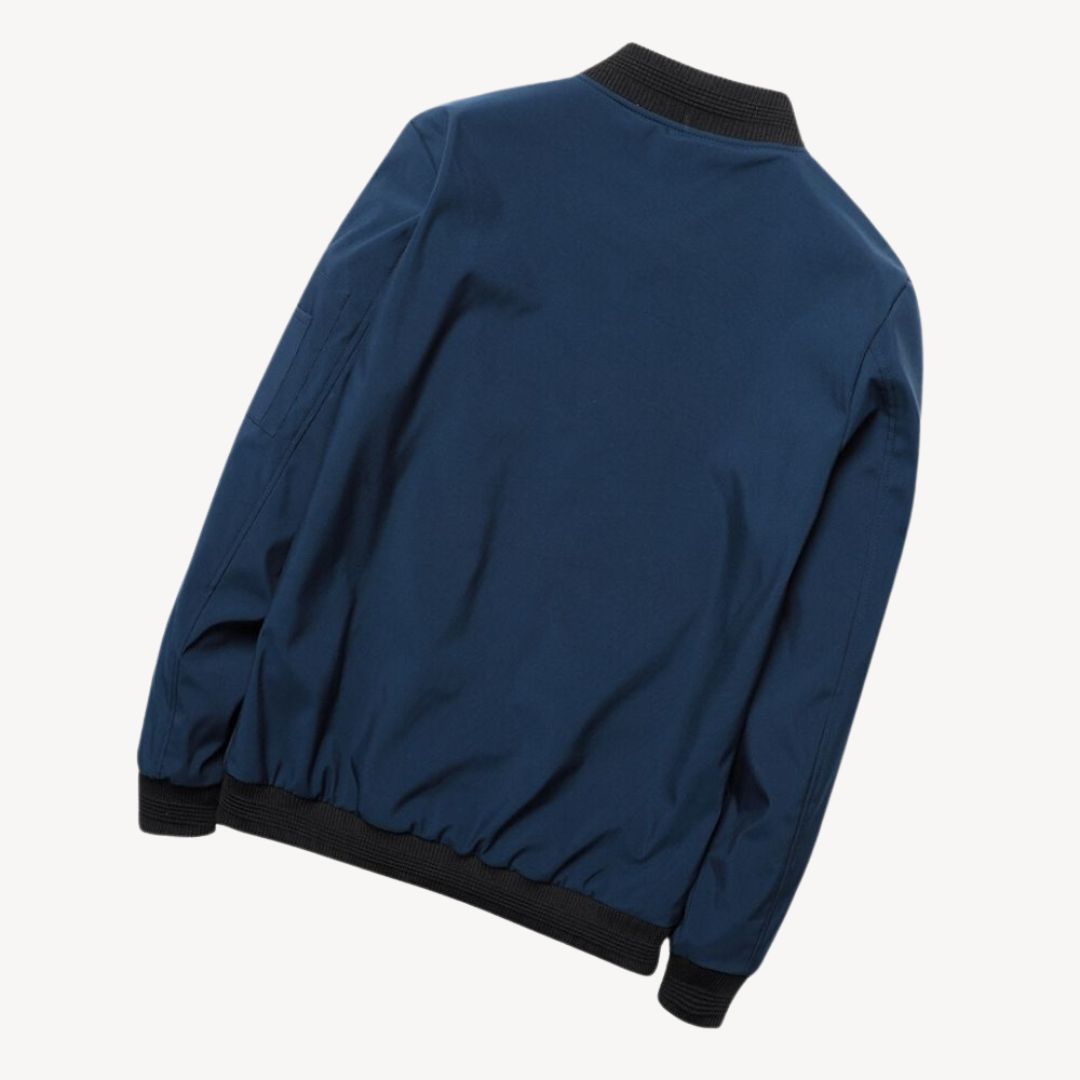 Jaxon - Men's Sleek Zip-Up Bomber Jacket