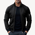 Jaxon - Men's Sleek Zip-Up Bomber Jacket