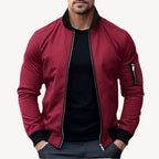 Jaxon - Men's Sleek Zip-Up Bomber Jacket