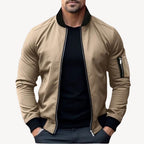 Jaxon - Men's Sleek Zip-Up Bomber Jacket
