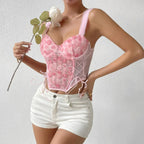 Jolene | Women's Chic Rosette Corset Top