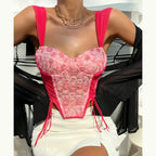 Jolene | Women's Chic Rosette Corset Top