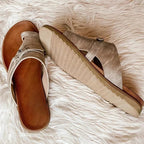 Jolene | Women's Comfortable Slip-On Sandals with Toe Loop