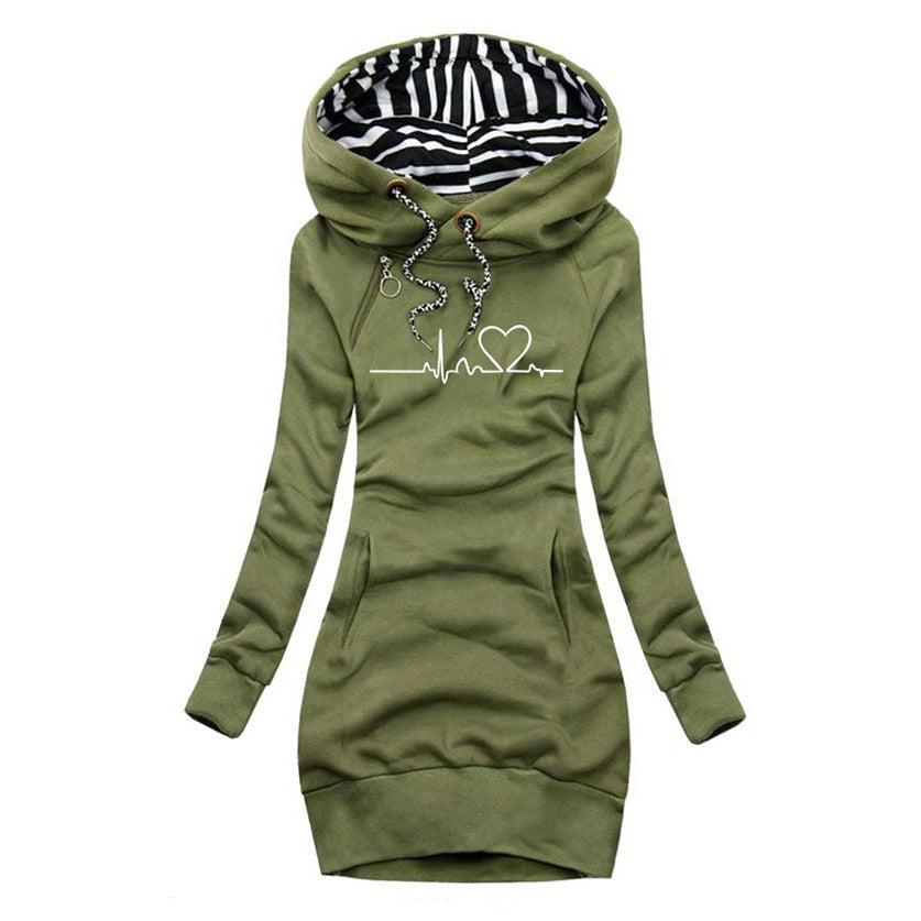 Jolene | Women's Cozy Long Sleeve Hoodie Dress