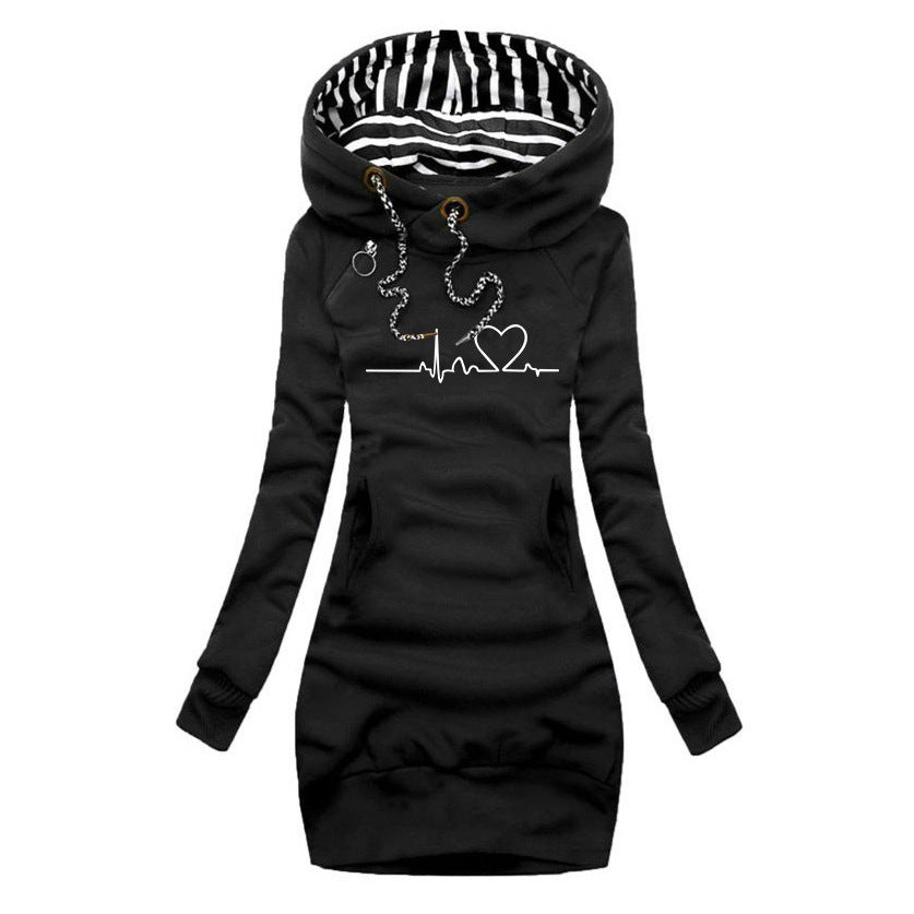Jolene | Women's Cozy Long Sleeve Hoodie Dress