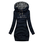 Jolene | Women's Cozy Long Sleeve Hoodie Dress