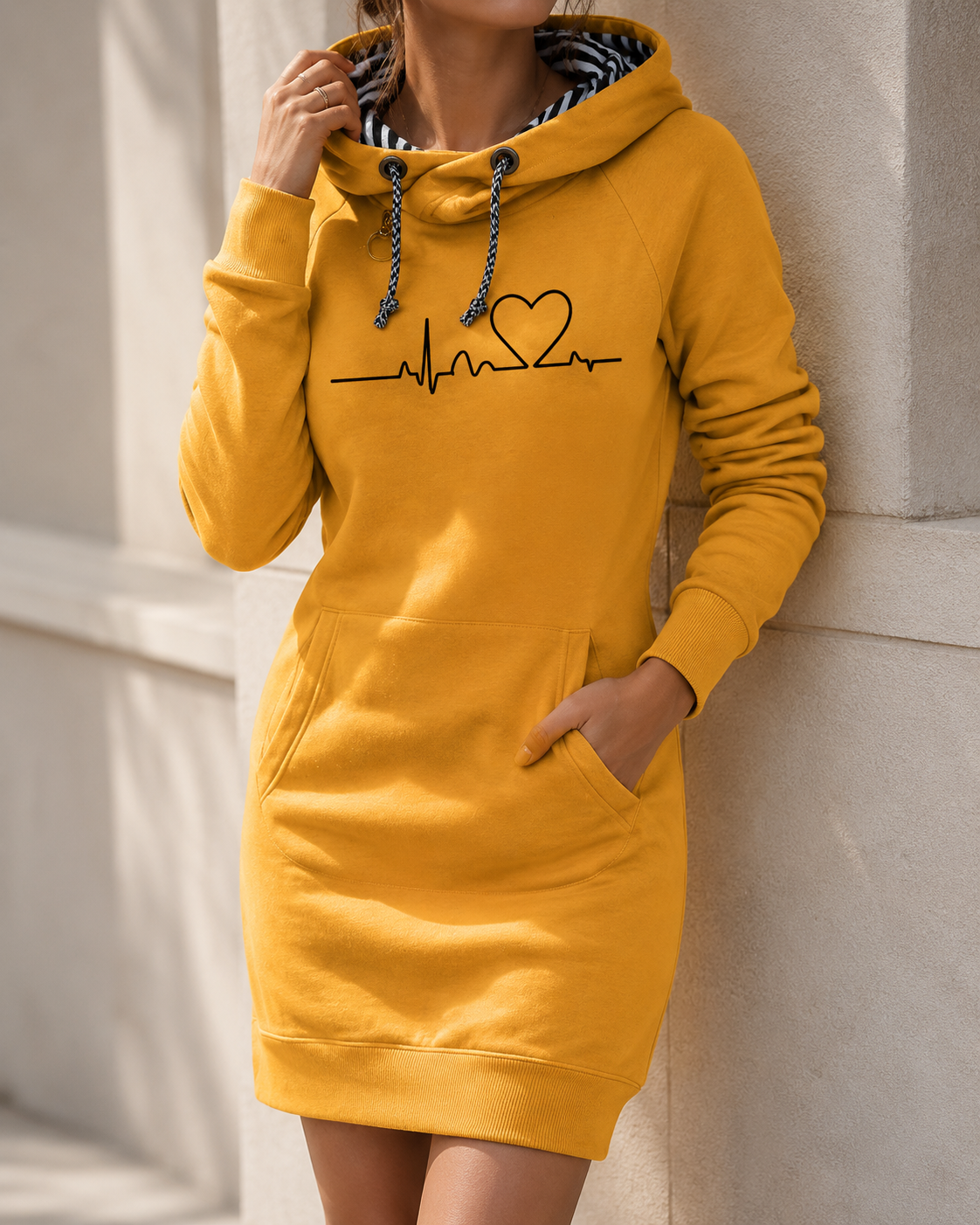 Jolene | Women's Cozy Long Sleeve Hoodie Dress