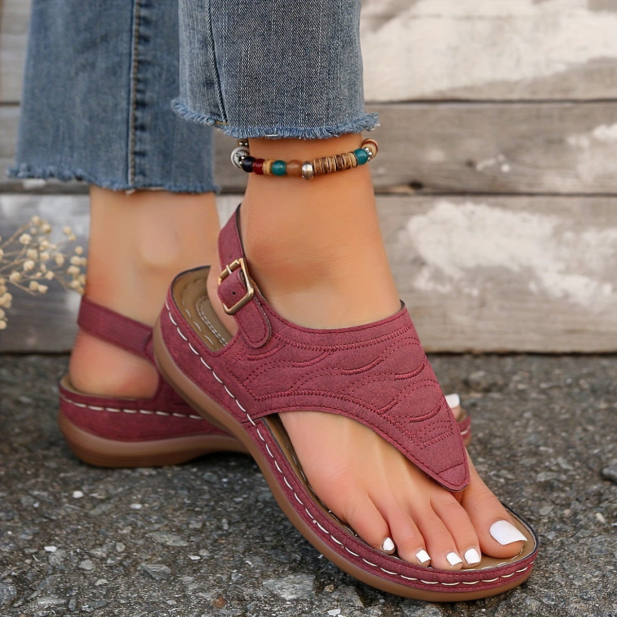 Jolene | Women's Stylish Sandals with Buckle Detail