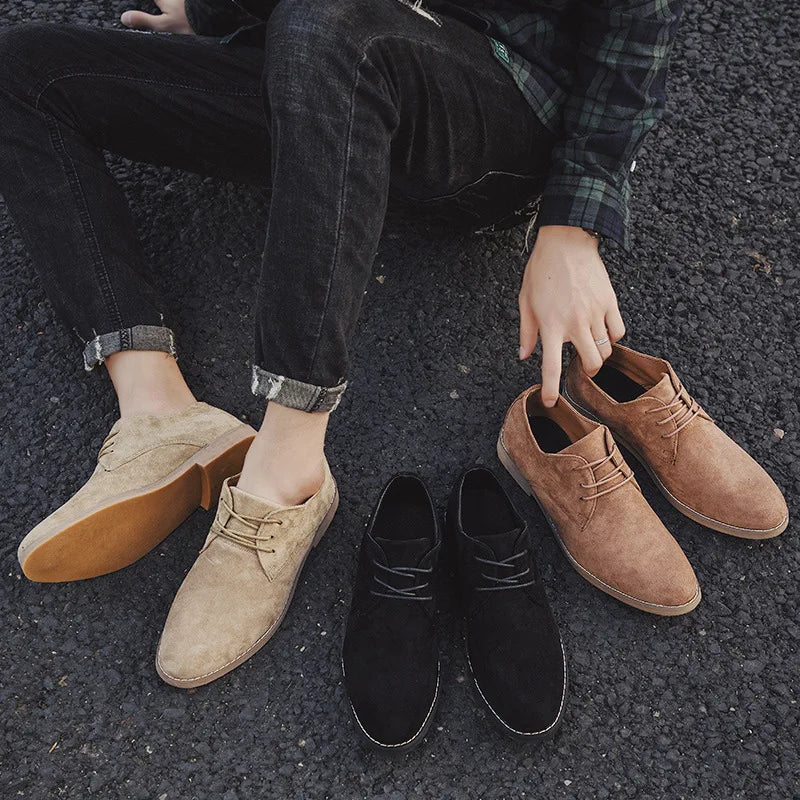 Soren - Men's Classic Faux Suede Oxford Shoes