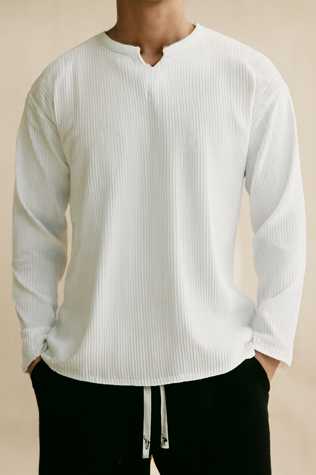 Joren - Men's Ribbed Long Sleeve Shirt