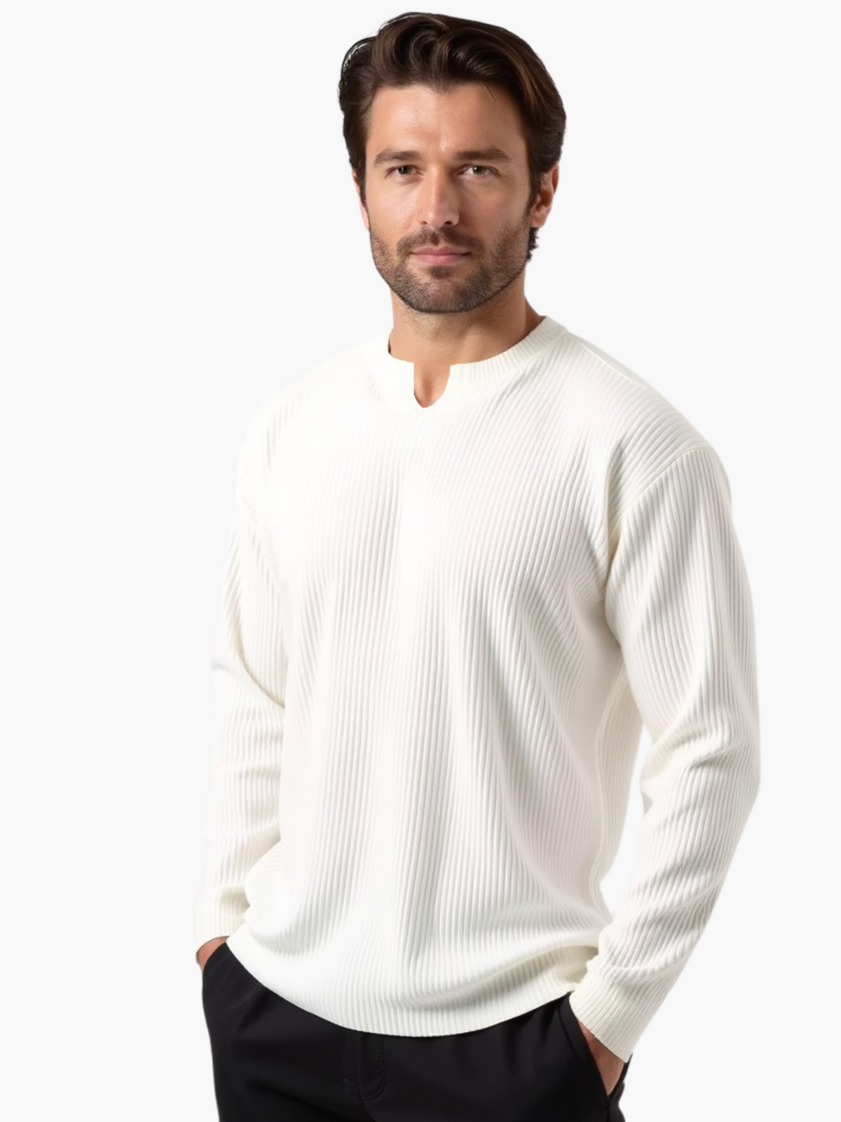Joren - Men's Ribbed Long Sleeve Shirt
