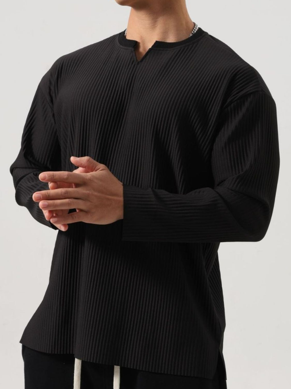 Joren - Men's Ribbed Long Sleeve Shirt