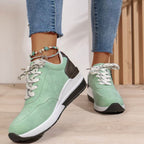 Juno | Women's Sneakers with Zip Detail and Platform Sole