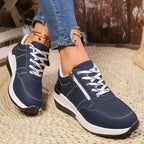 Juno | Women's Sneakers with Zip Detail and Platform Sole