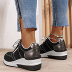 Juno | Women's Sneakers with Zip Detail and Platform Sole
