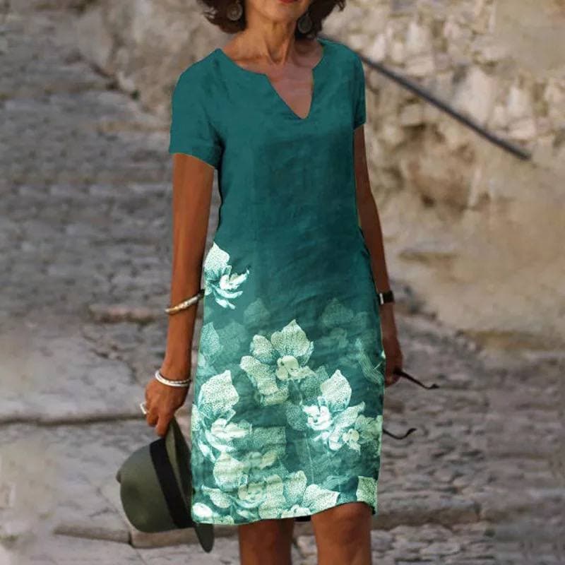 Juno | Women's Floral Printed Midi Dress
