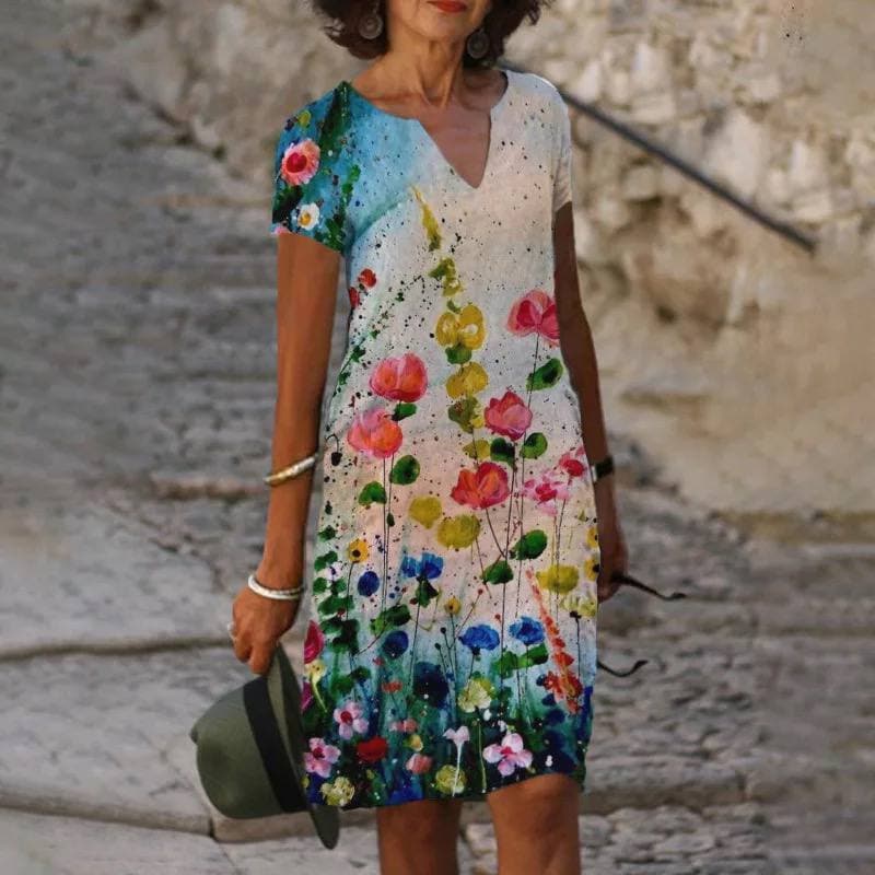 Juno | Women's Floral Printed Midi Dress