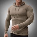 Keaton - Men's Ribbed Knit Hoodie