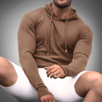 Keaton - Men's Ribbed Knit Hoodie