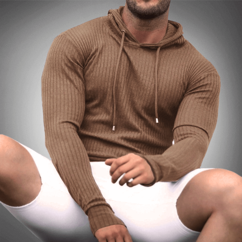 Keaton - Men's Ribbed Knit Hoodie