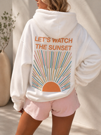 Kiera | Women's Oversized Hoodie with Sunset Graphic