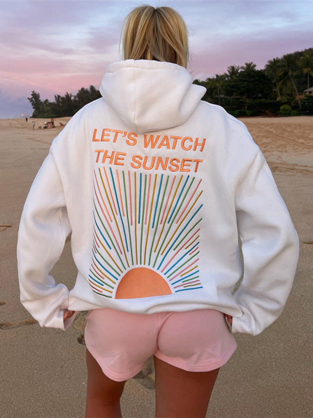 Kiera | Women's Oversized Hoodie with Sunset Graphic