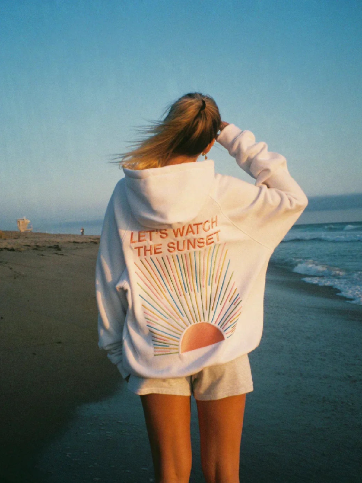 Kiera | Women's Oversized Hoodie with Sunset Graphic