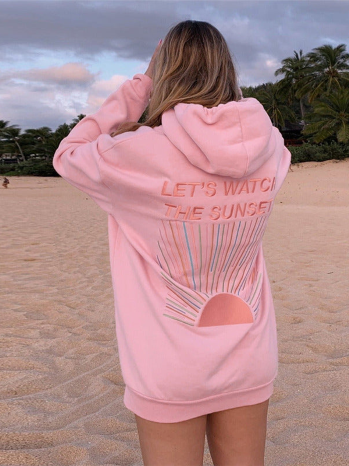 Kiera | Women's Oversized Hoodie with Sunset Graphic