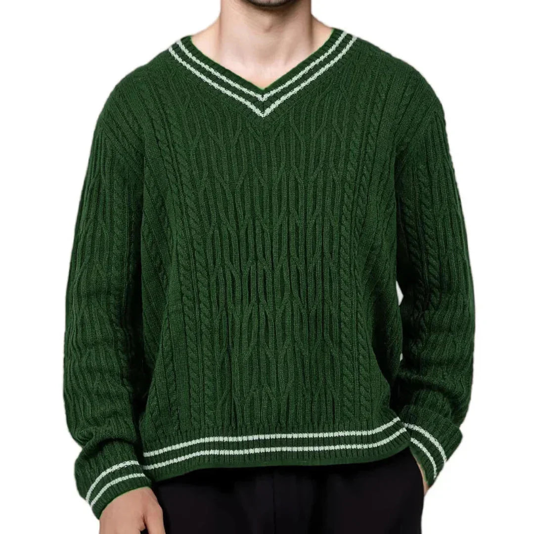Lachlan - Men's Classic Cable Knit Sweater