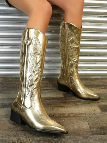 Lana | Women's Knee High Heeled Cowboy Boots